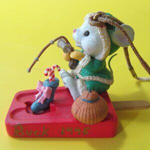 Vintage Christmas Mouse Ornament